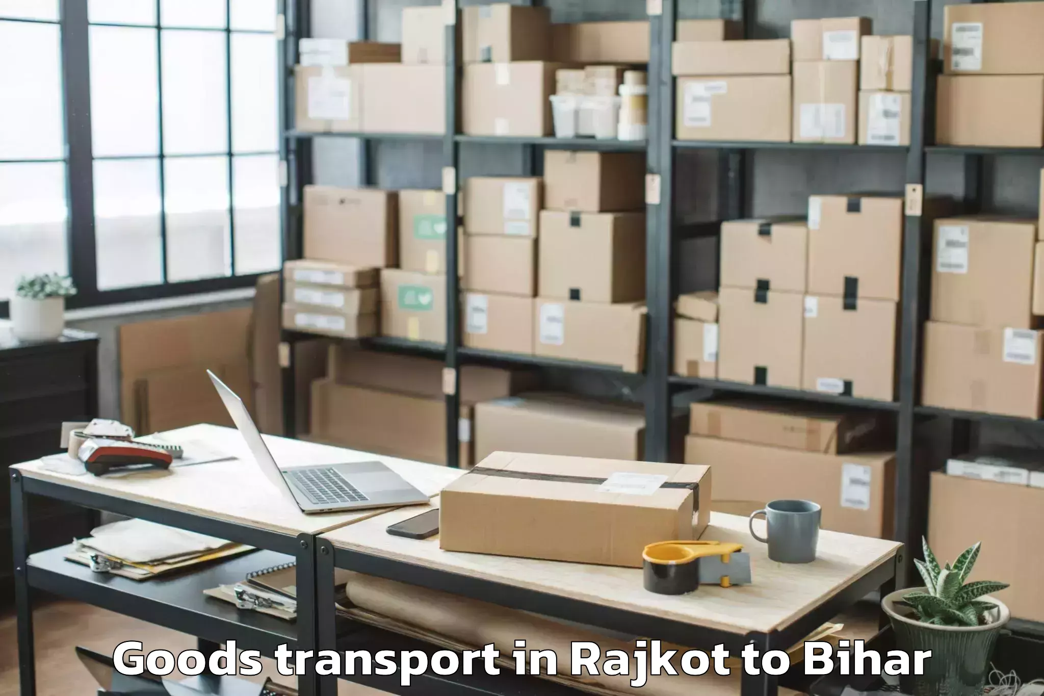 Rajkot to Bahadurganj Goods Transport Booking